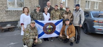 Сотрудники "Союза Маринс Групп" совместно с ветеранами морской пехоты передали помощь детдому в Донецке