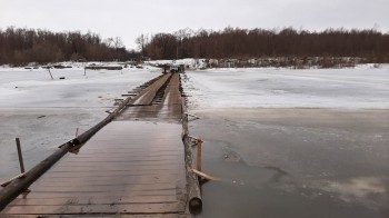 Ледовая переправа через Суру между Нижегородской областью и Чувашией закрыта