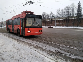Общественный транспорт в Нижнем Новгороде из-за непогоды работает со сбоем