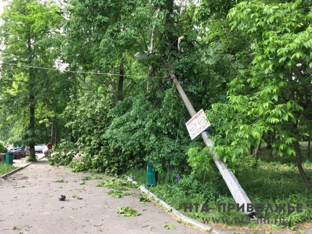Число отключенных от электроснабжения наcелённых пунктов после урагана в Нижегородской области сократилось до 75