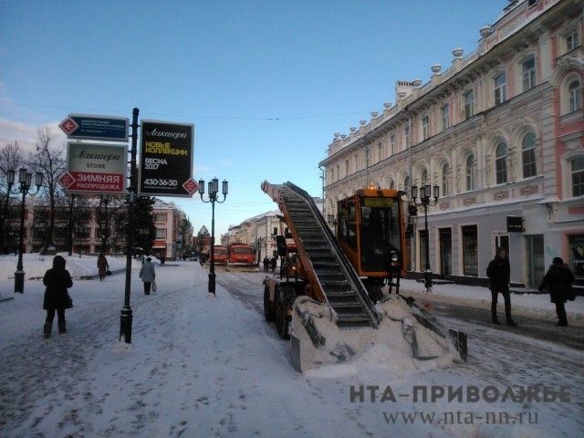  Более 53 тысяч кубометров снега вывезено с улиц Нижнего Новгорода 1-10 декабря