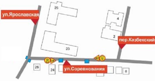Движение по улице Соревнования в Нижнем Новгороде ограничено до 1 августа